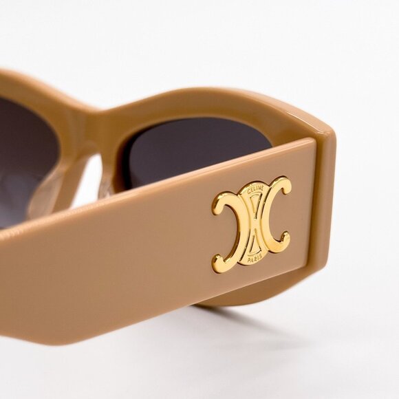 NEW CL40308U 57B CELINE BEIGE NUDE WOMEN SUNGLASSES CELINE - Picture 7 of 10